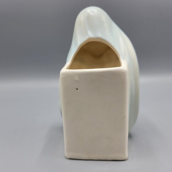 Vintage Ceramic Praying Virgin Mary Figurine Vase Blue White Religious Decor 4.5 - Picture 7 of 15